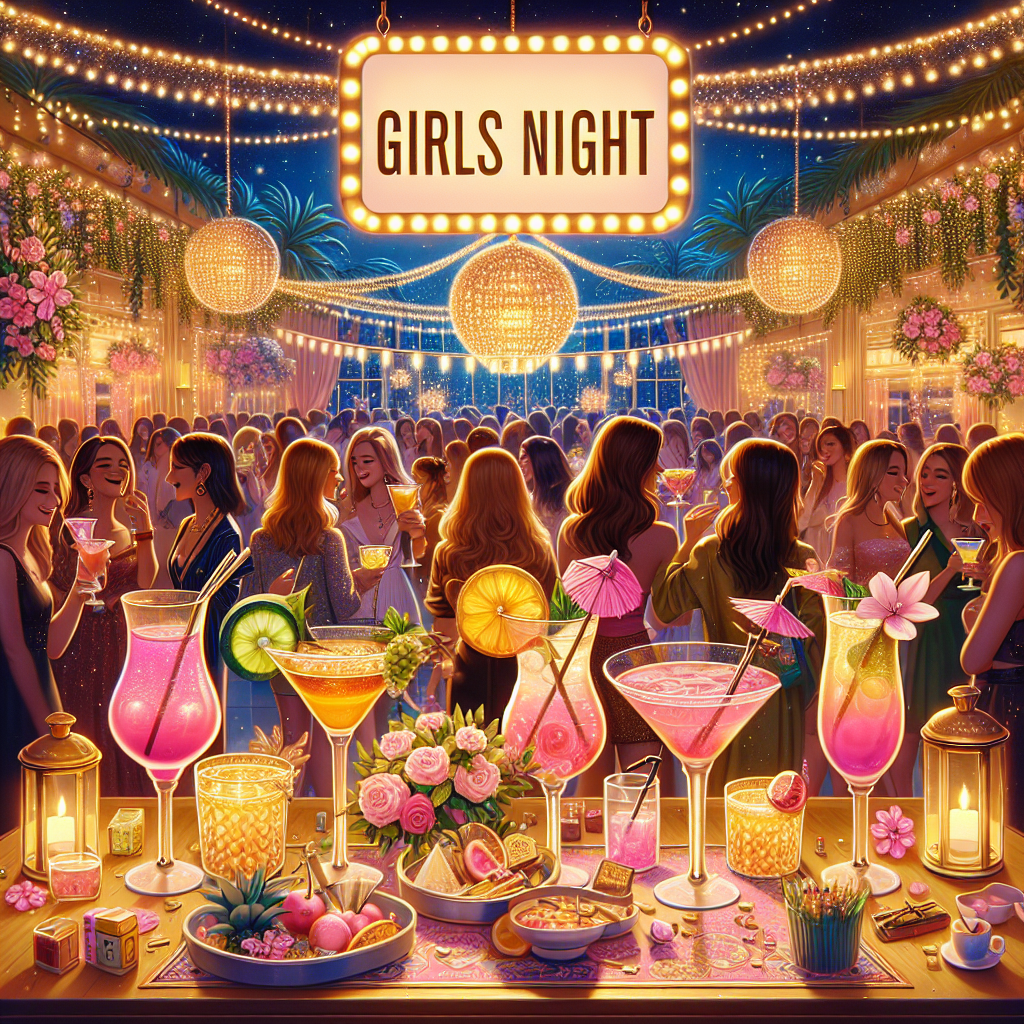 Vale party party cocktail menu