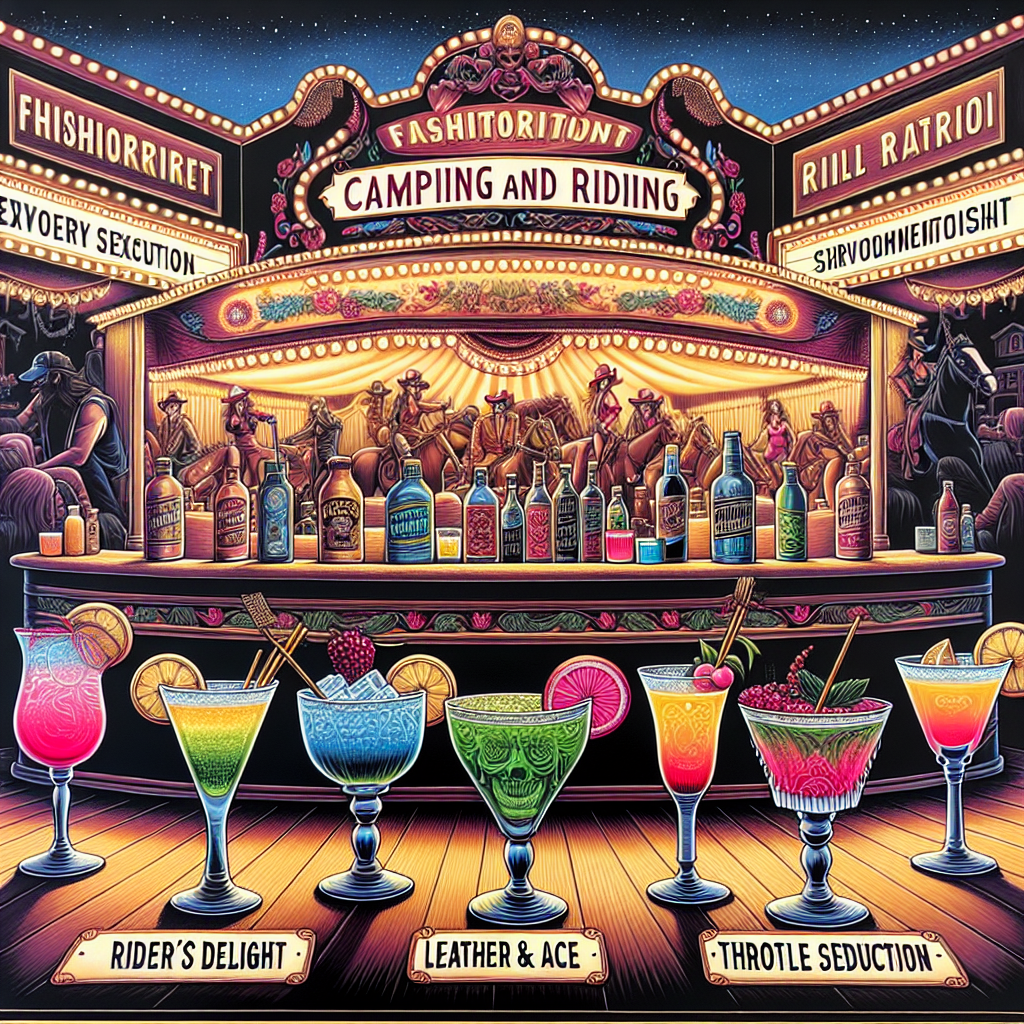 Sturgis motorcycle party party cocktail menu