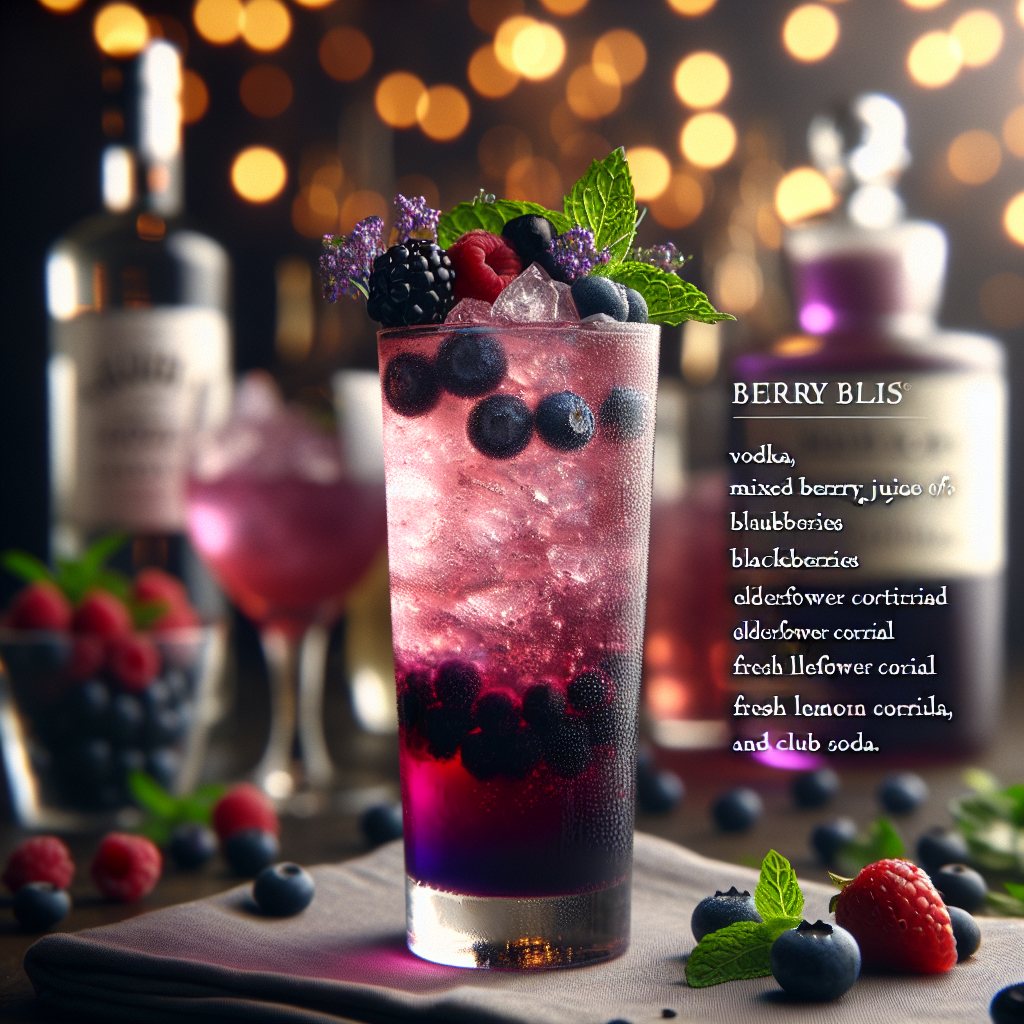 Berry Bliss Elixir, Vibrant berry and citrus elixir, versatile for all ...