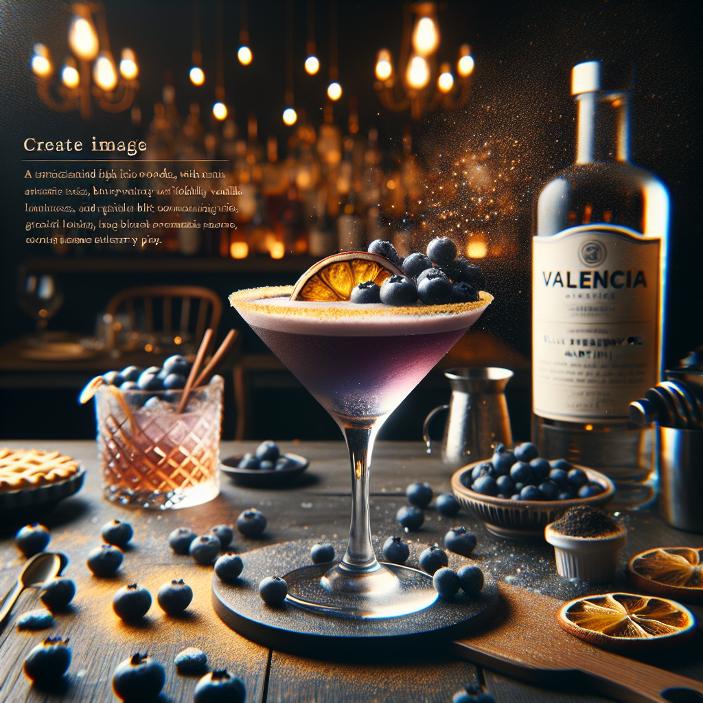 Blueberry Pie Martini