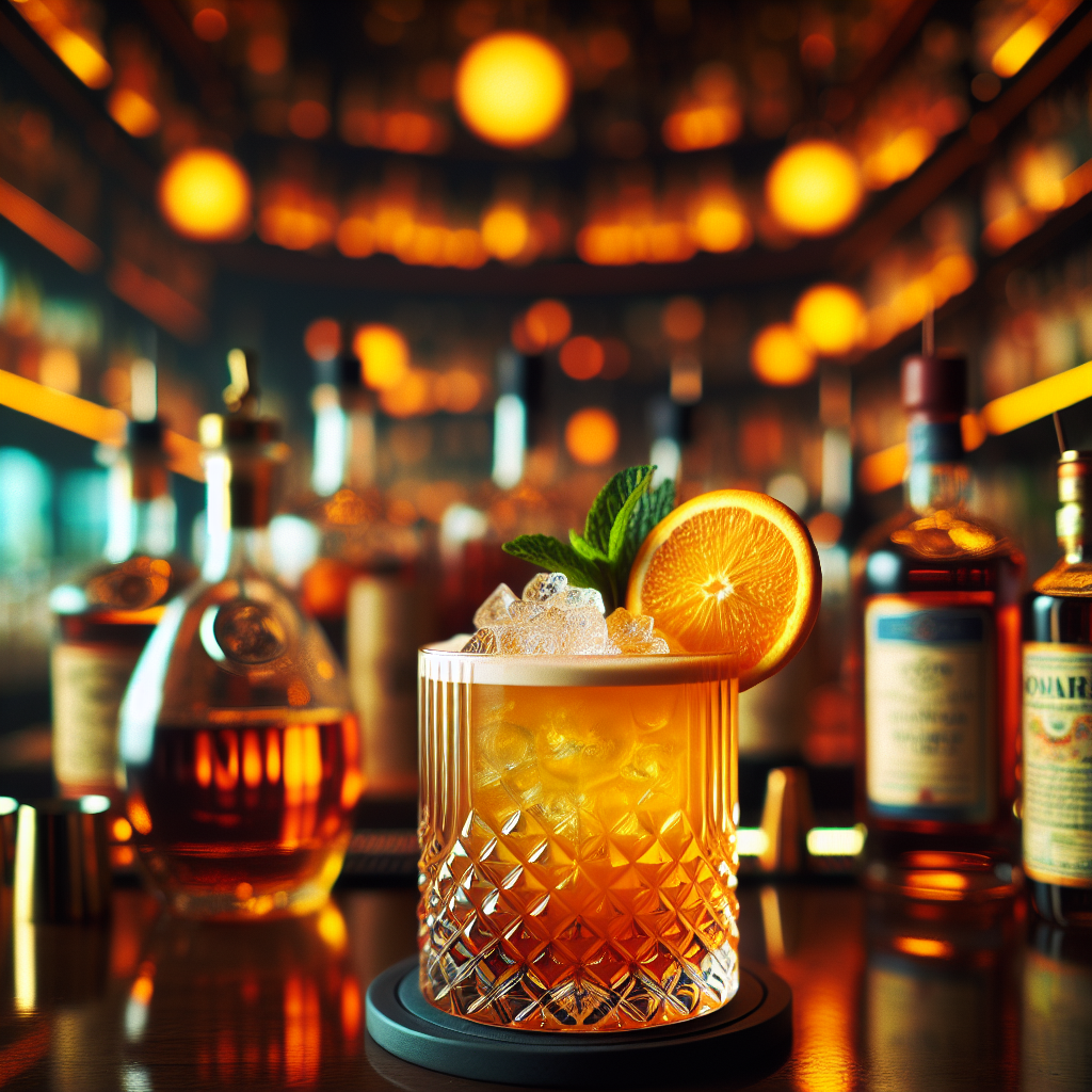 Citrus Reverie, Vibrant and zesty cocktail with Fanta, cognac, and ...