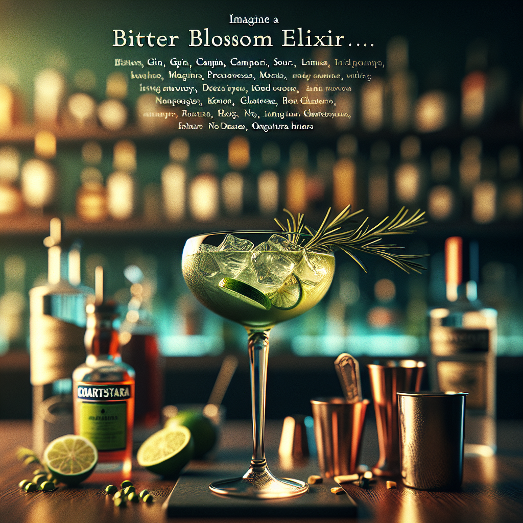 Cocktail  Bitter Blossom Elixir