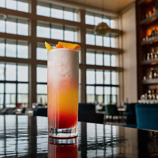 ## Creamy Sunset Fizz