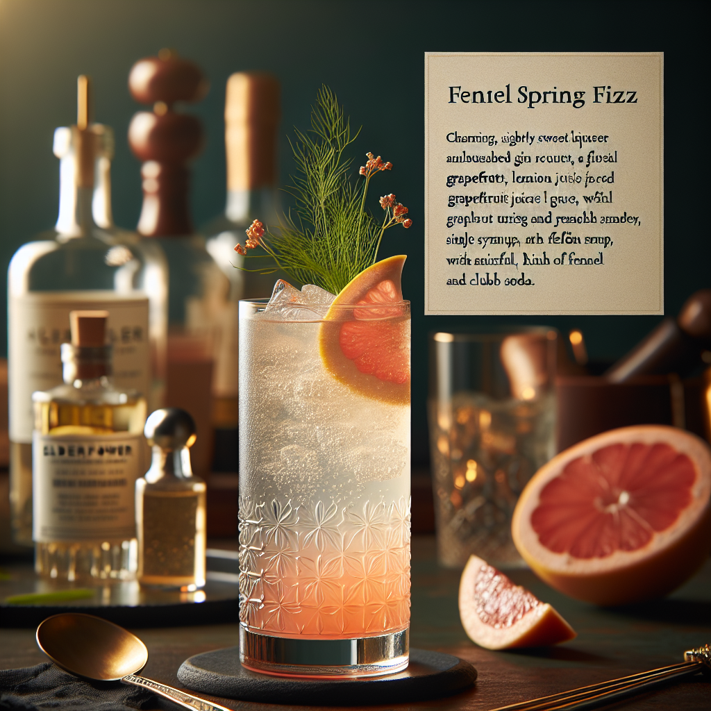 Elderflower Fennel Spring Fizz, Elderflower Fennel Spring Fizz cocktail ...