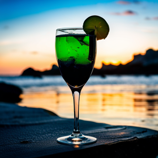 Pear Basil Enchanted Eclipse Cocktail.