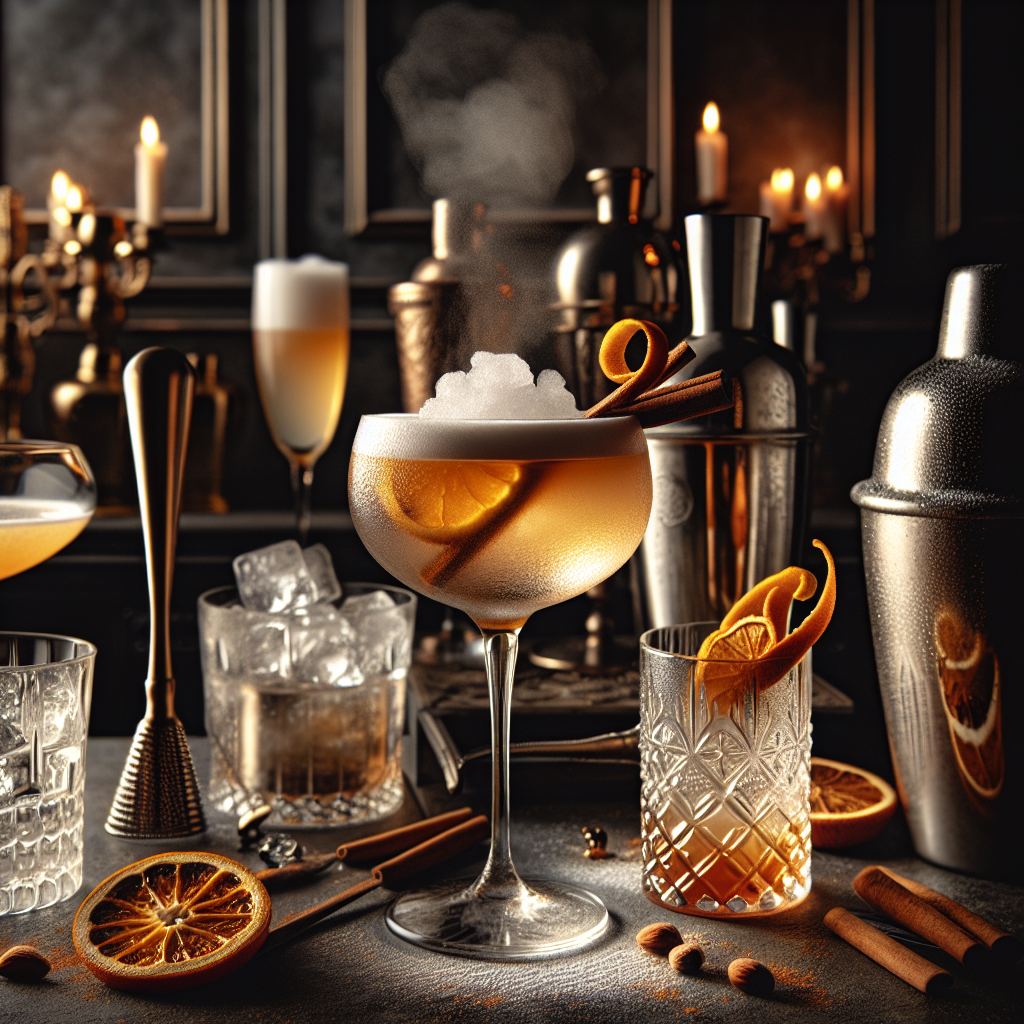 Frosted Hearth, Cozy winter cocktail with hazelnut, cinnamon, and ...