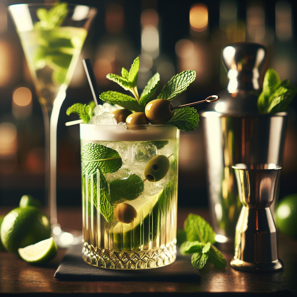 Green Olive Tequila Mojito
