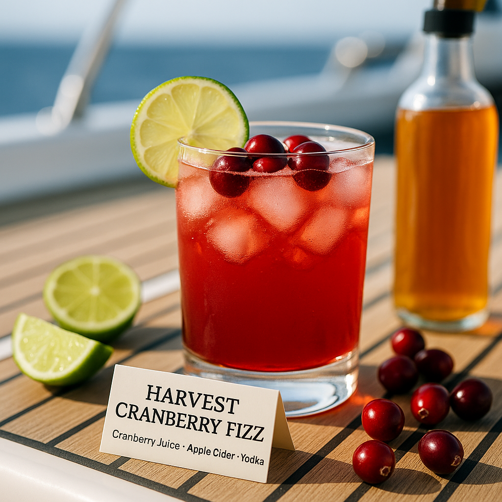 Harvest Cranberry Fizz, Refreshing Thanksgiving cocktail with ...
