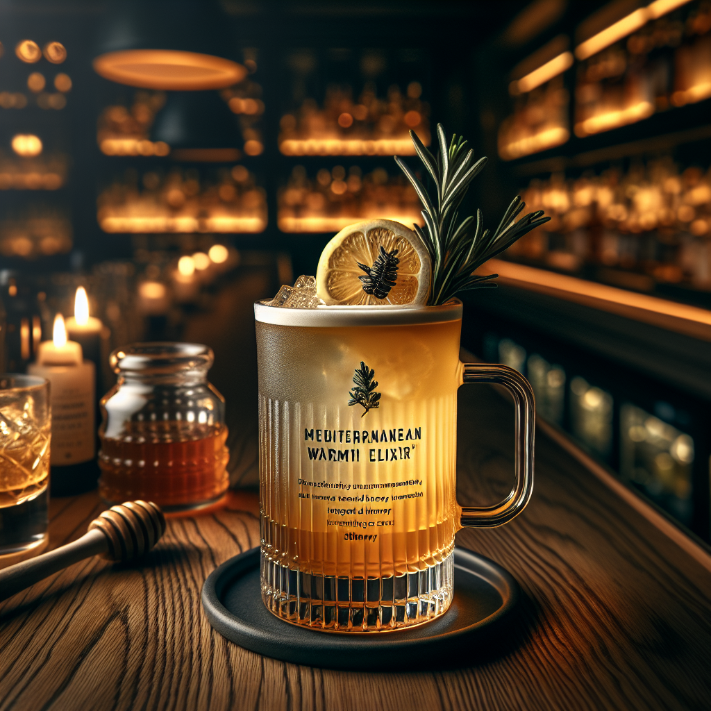 Warm Elixir Mediterranean Warmth Elixir, Mediterranean-inspired warm cocktail with ...