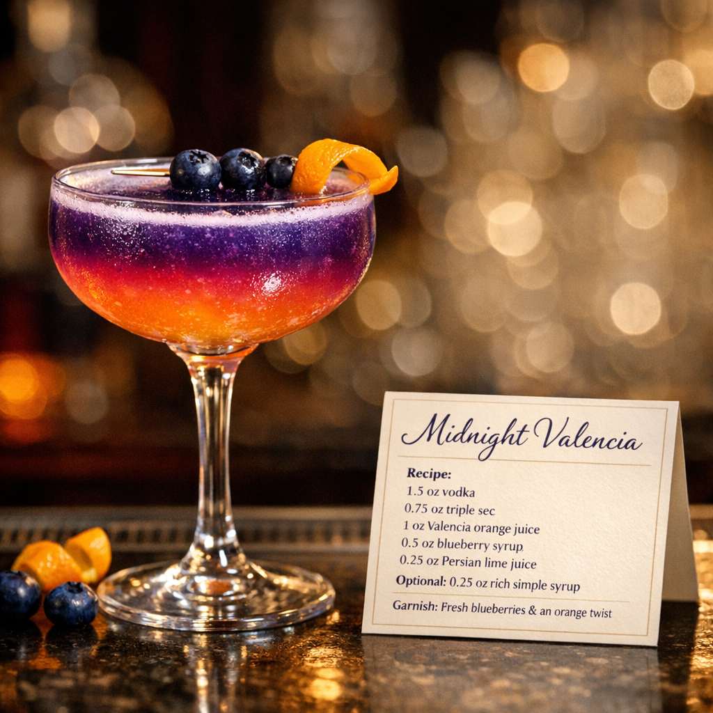 Midnight Citrus Mirage
