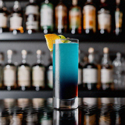 Midnight Oasis, Refreshing scotch cocktail with cucumber, citrus