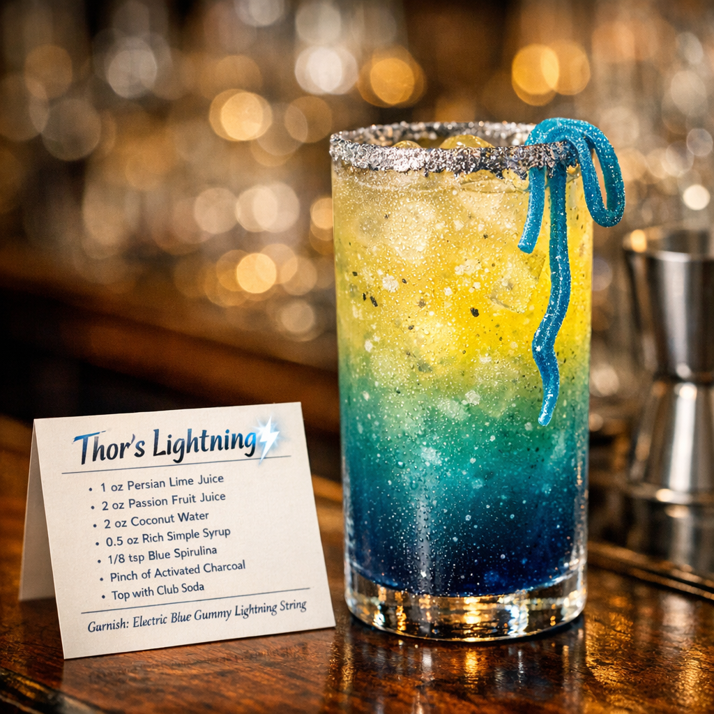 Mjolnir Thunderbolt Mocktail