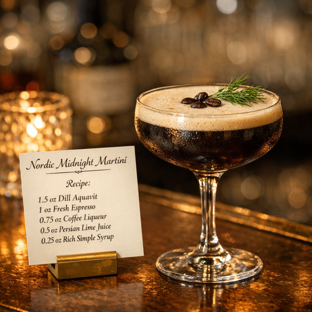 Nordic Midnight Martini