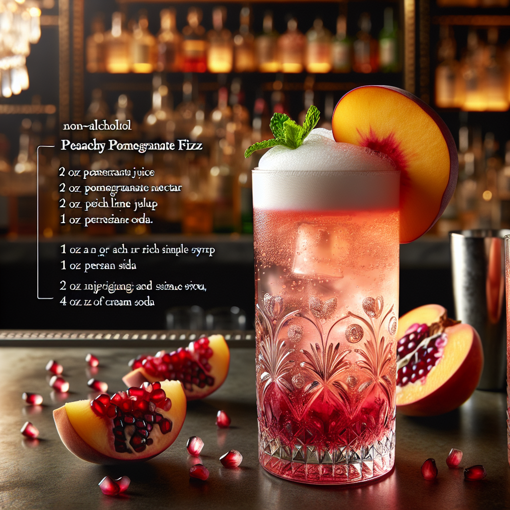 Peachy Pomegranate Fizz