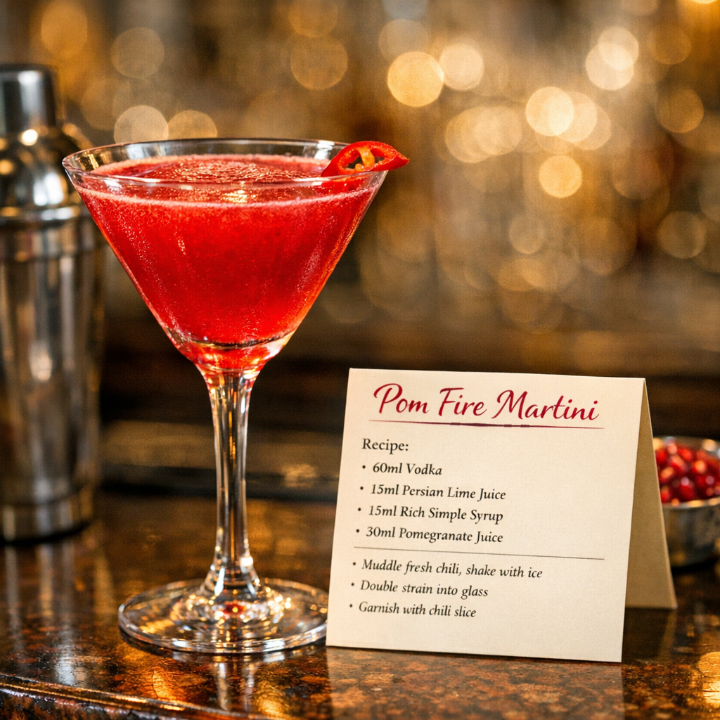 Pom Fire Martini
