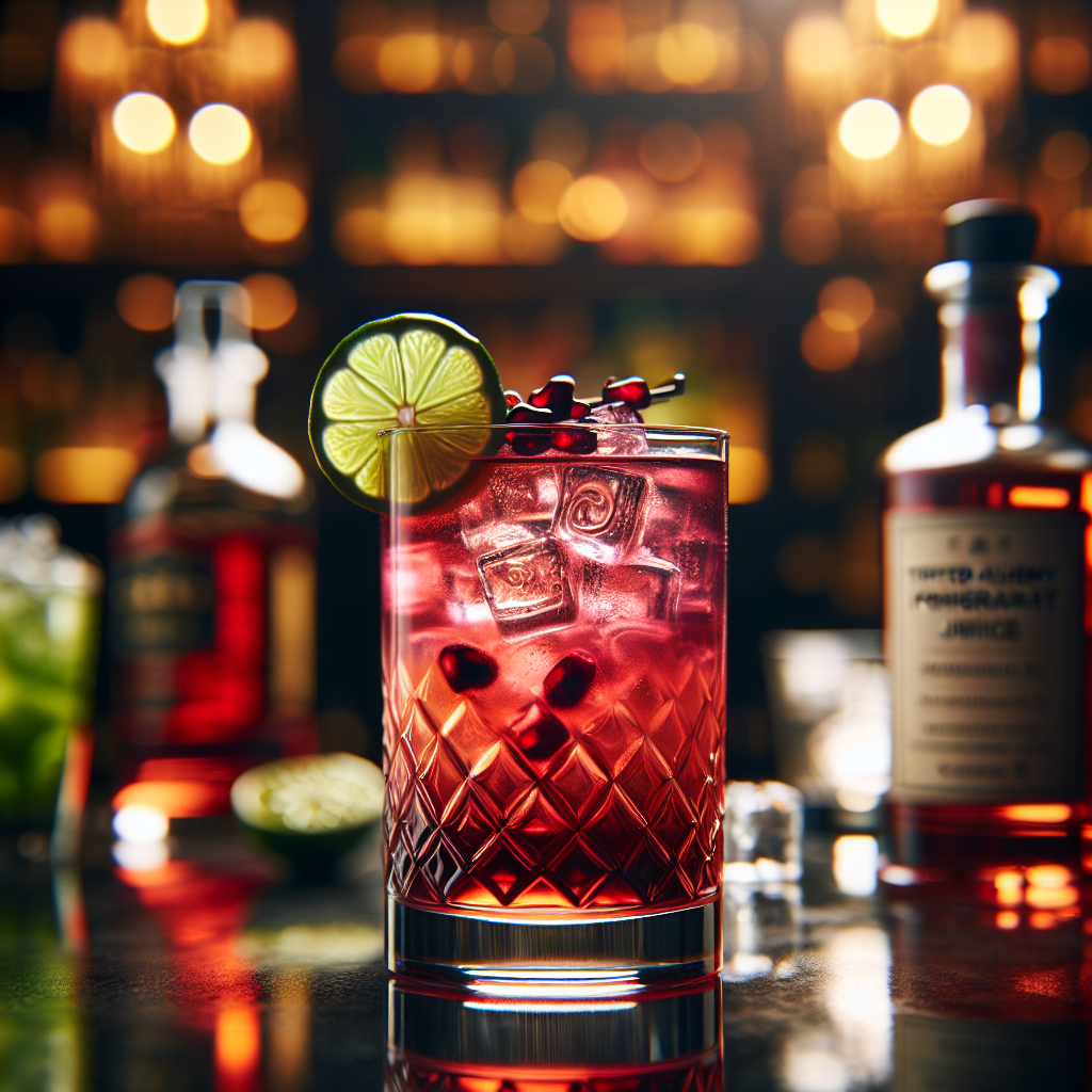 Pomegranate Gin Fizz