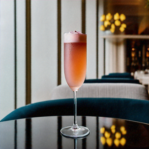 Rose Garden Fizz, Elegant rose champagne cocktail with vanilla vodka ...