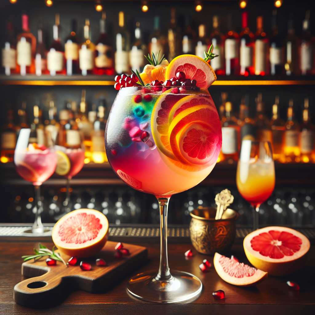 Rosy Pomelo Sangria