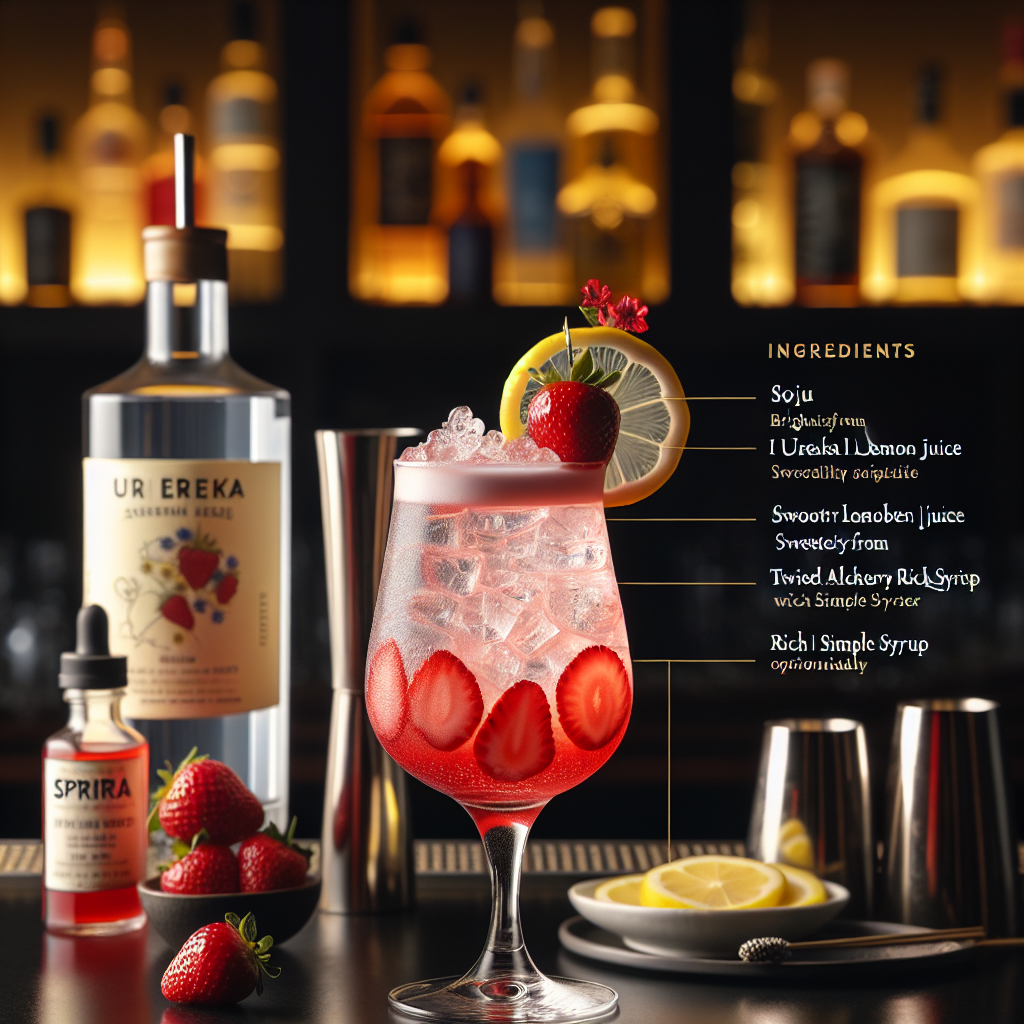 Strawberry Soju Fizz
