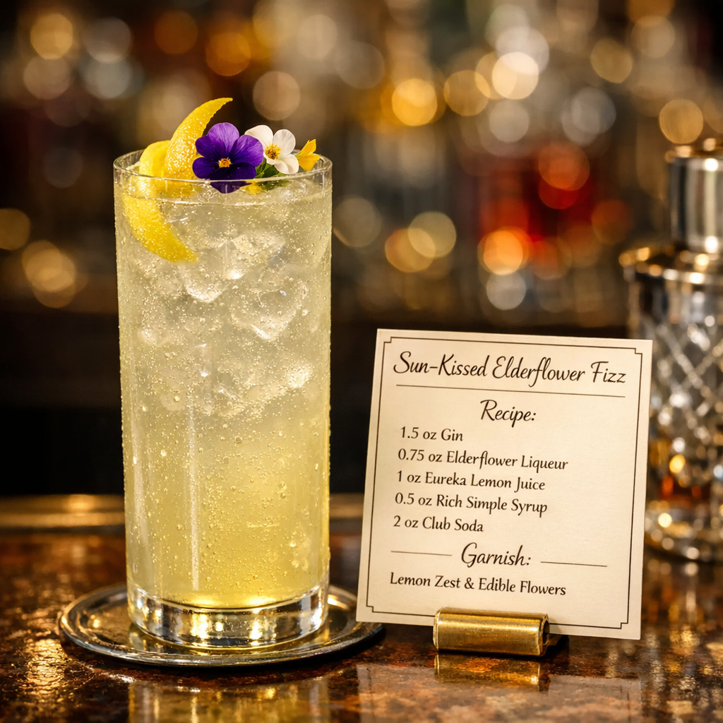 Sun-Kissed Elderflower Fizz