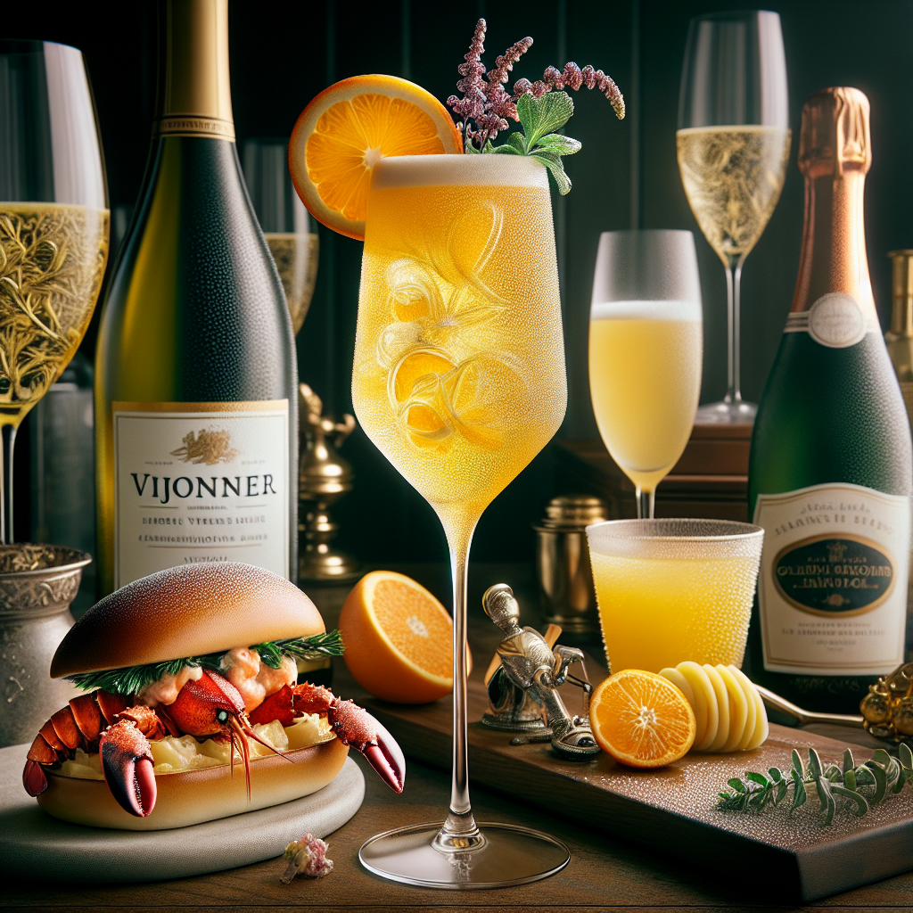 Sunlit Vineyard Mimosa, Refreshing Viognier wine mimosa with citrus and ...