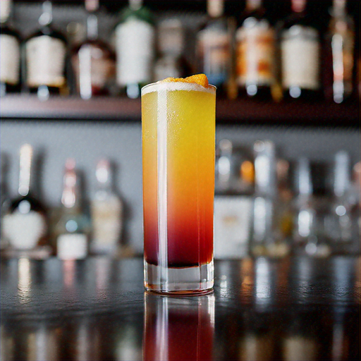 Sunrise Sipper, Morning-inspired cocktail with breakfast rum, citrus ...