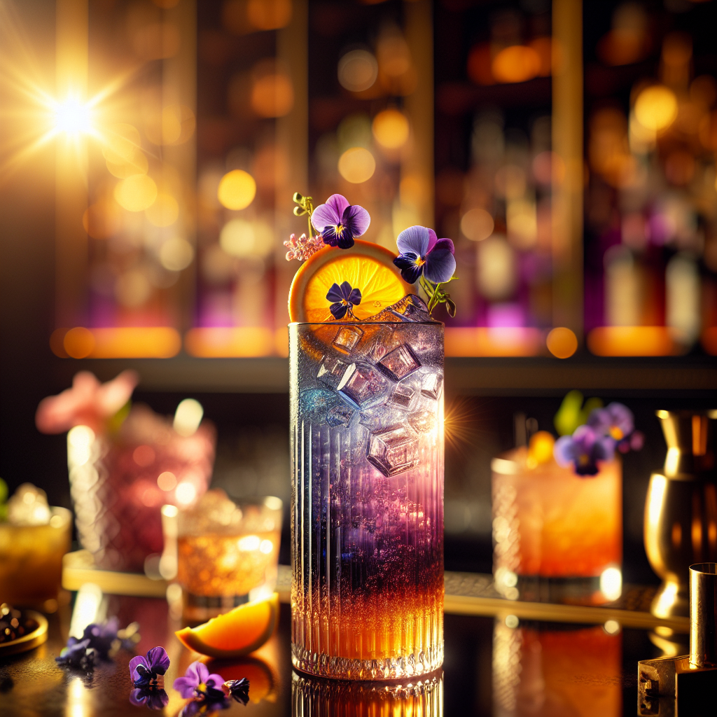 Sunset Butterfly Mocktail