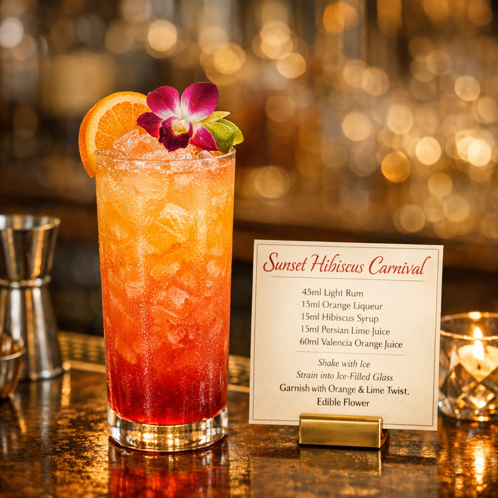 Sunset Hibiscus Carnival
