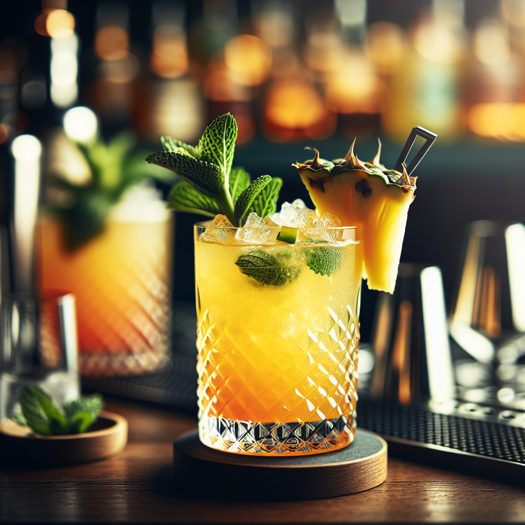 Sunset Pineapple Fizz