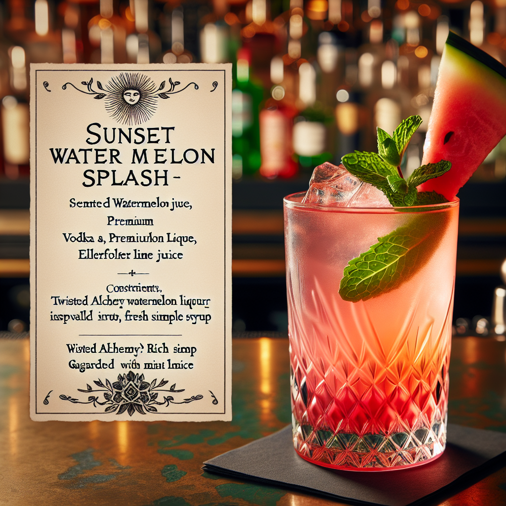 Sunset Watermelon Splash