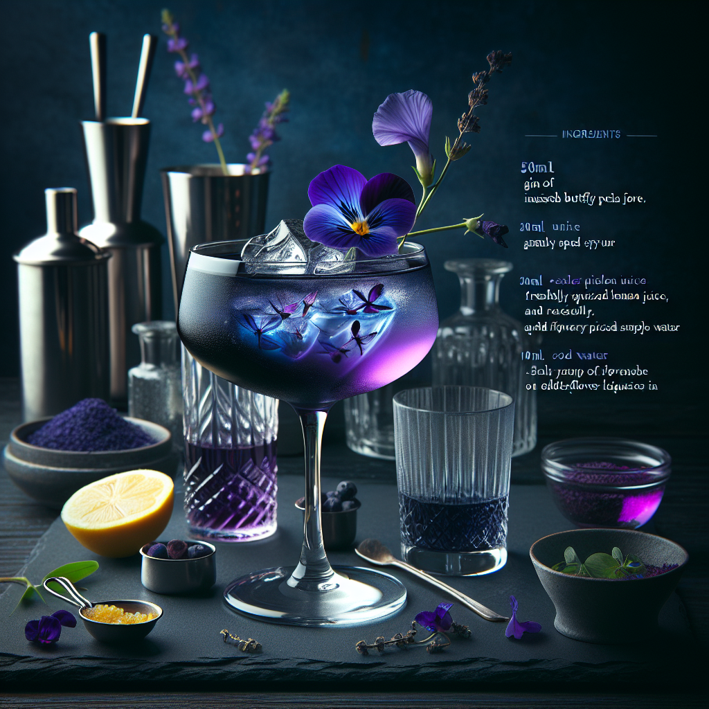 The Vanishing Violet, Color-changing cocktail for April Fool's Day