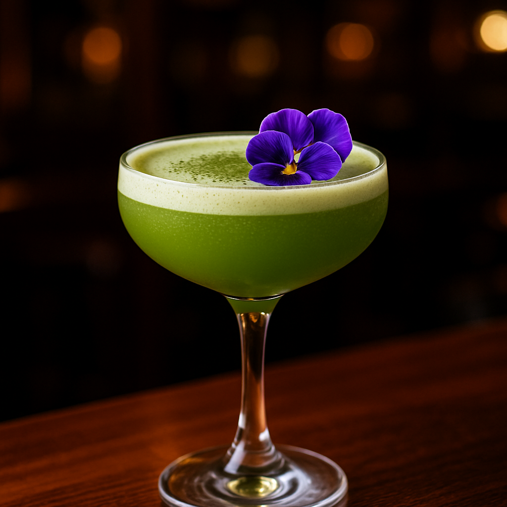 Tiki Fairy Ring, Enchanted garden cocktail with floral and earthy notes