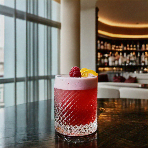 Tropical Raspberry Fusion, Vibrant tropical berry cocktail with sweet ...