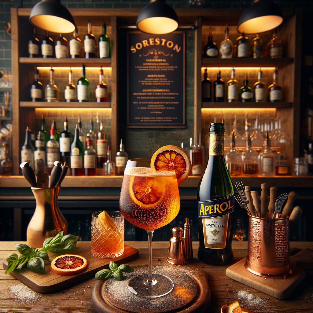 "Parmesan Basil Blossom Spritz"