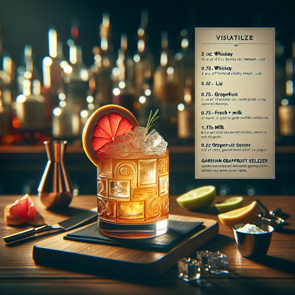 Velvet Citrus Whiskey Fizz