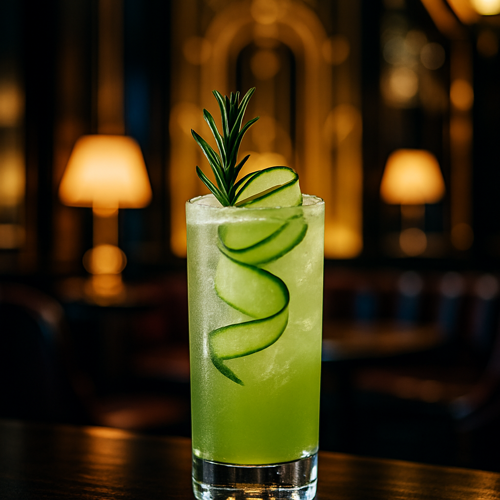 Verdant Elixir, Sophisticated mocktail inspired by enchanted forest