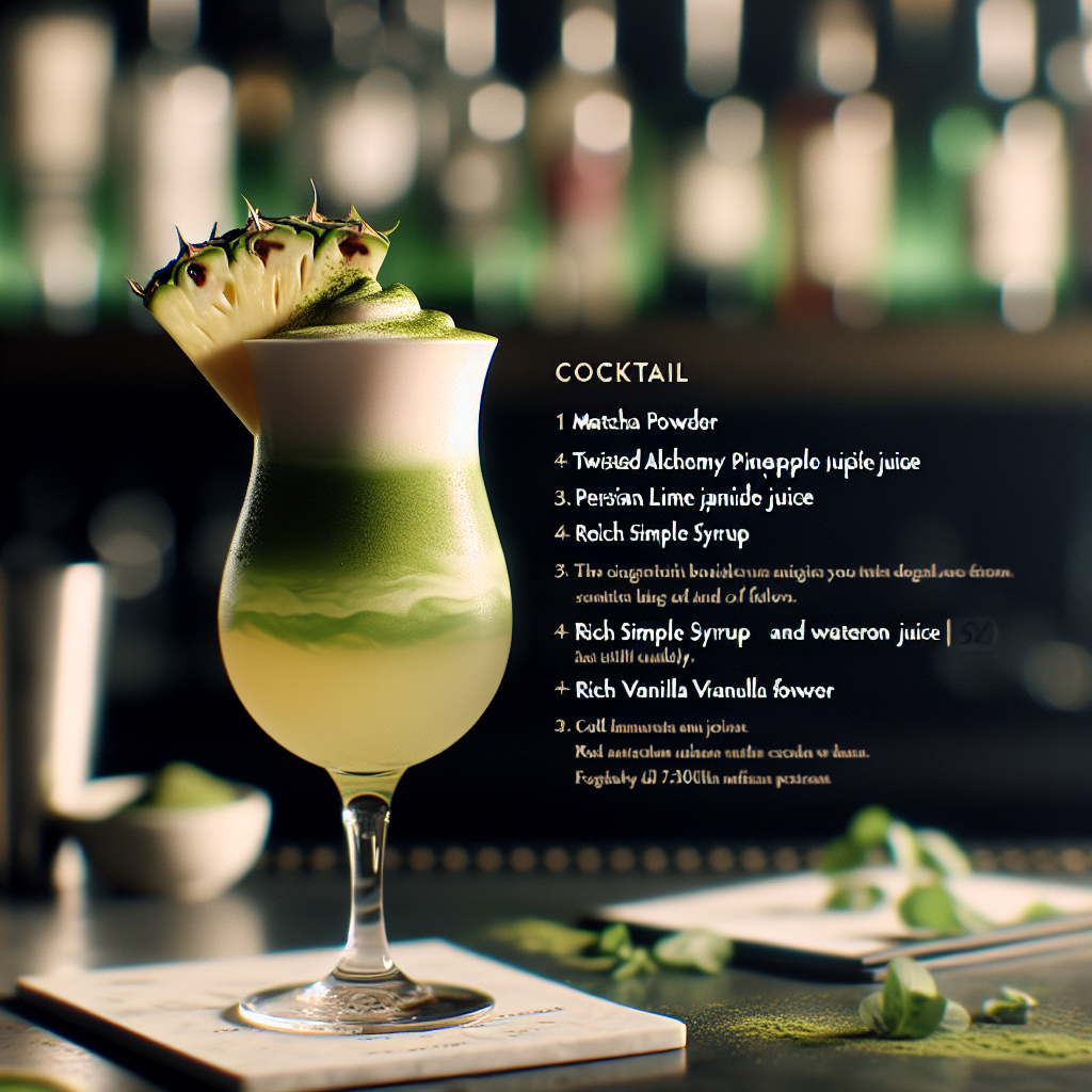 Verdant Sunrise Matcha Mocktail