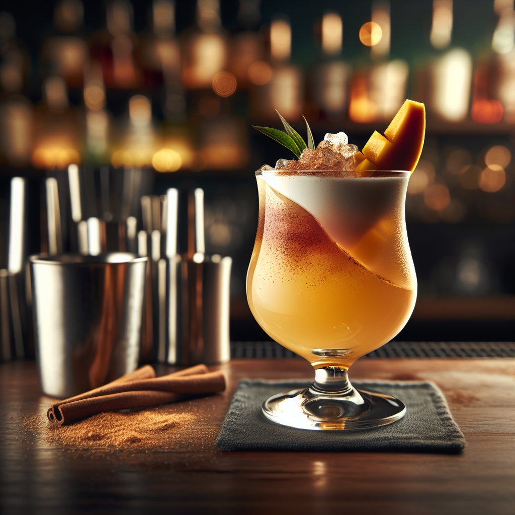 Winter Mango Milk Tea Sour