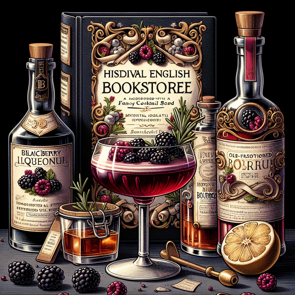 Spiced Notes Ye Olde Quill & Ink Elixir, Medieval-inspired cocktail with dark berry ...